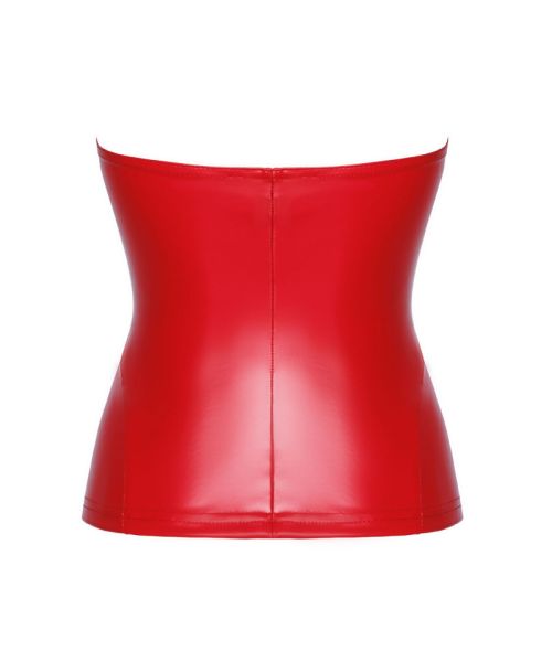 Корсет Noir Handmade F355 Red powerwetlook corset - XL
