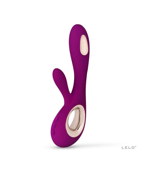 Вібратор-кролик LELO Soraya Wave Deep Rose, манливі рухи стовбура
