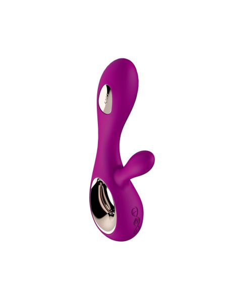 Вібратор-кролик LELO Soraya Wave Deep Rose, манливі рухи стовбура
