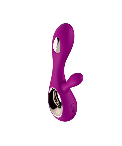 Вібратор-кролик LELO Soraya Wave Deep Rose, манливі рухи стовбура