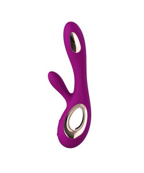 Вібратор-кролик LELO Soraya Wave Deep Rose, манливі рухи стовбура