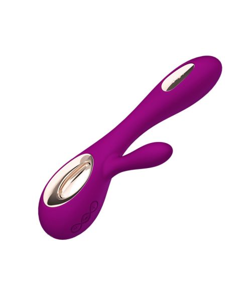 Вібратор-кролик LELO Soraya Wave Deep Rose, манливі рухи стовбура