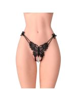 Трусики з перлинами Fashion Secret Natasha Black