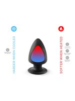 Анальна пробка SilexD (Model 1 size S) двошарова, силікон + Silexpan, діаметр 5 см
