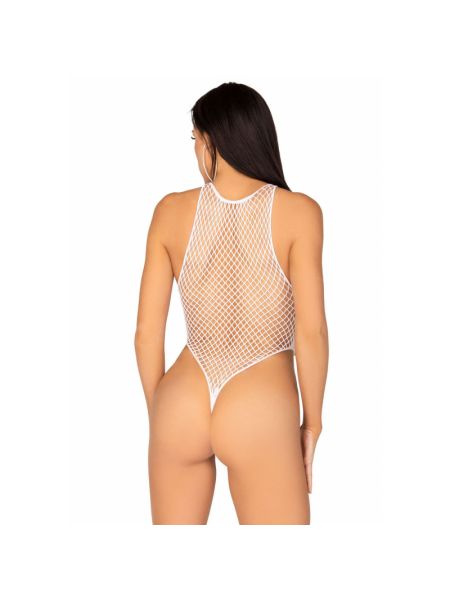 Боді-сітка Leg Avenue Net snap crotch tank bodysuit White, One Size