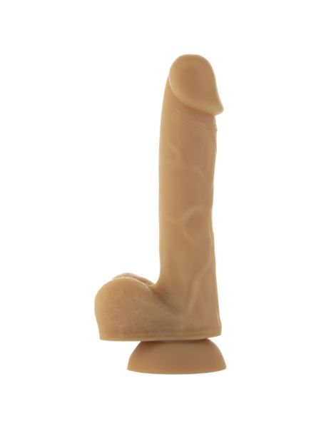 Гнучкий фалоімітатор на присосці ADDICTION — ANDREW 8″ Silicone Dong — Caramel, віброкуля в подаруно