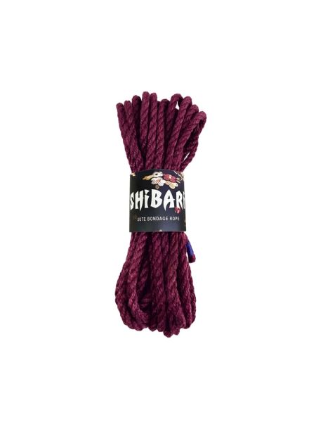 Джутова мотузка для шібарі Feral Feelings Shibari Rope, 8 м фіолетова