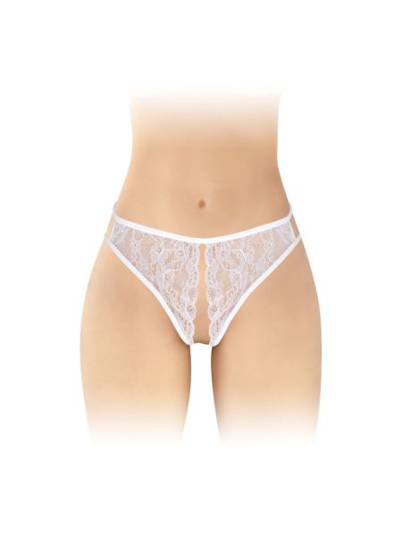 Трусики з відкритим доступом Fashion Secret Victoria White, мереживо
