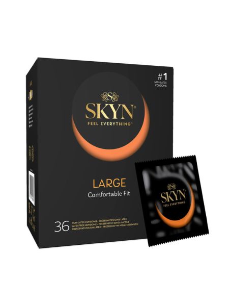 Безлатексні преміум-презервативи SKYN Large 36 шт, збільшений розмір