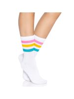 Шкарпетки жіночі в смужку Leg Avenue Pride crew socks Pansexual, 37–43 розмір