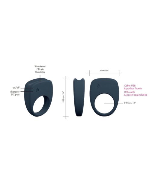 Ерекційне кільце Dorcel Mastering з вібрацією, перезаряджуване