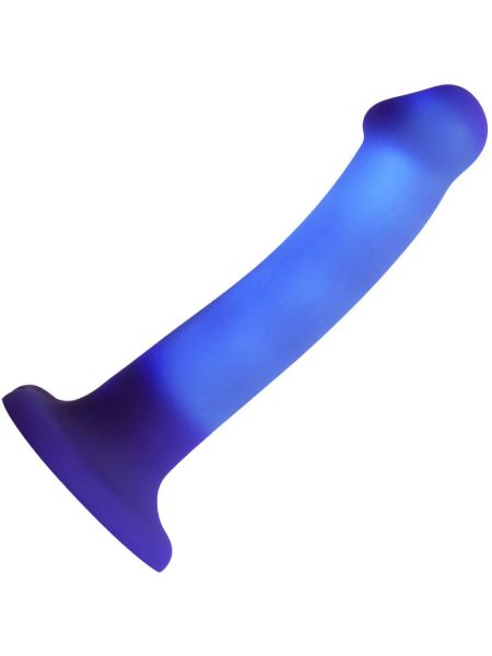 Дилдо, що світиться Strap-On-Me Glow-LED Dildo Purple - M
