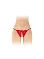 Мереживні трусики з доступом Fashion Secret Zoe Red, з бантиком