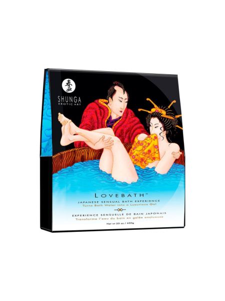 Гель для ванни Shunga LOVEBATH – Ocean temptations 575 г, робить воду ароматним желе зі SPA-ефектом