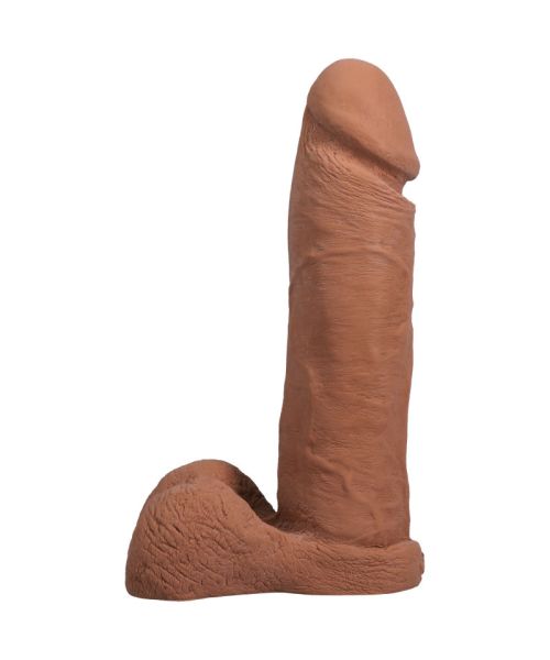 Фалоімітатор Doc Johnson The Realistic Cock ULTRASKYN - 8 Inch with Balls Caramel
