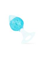 Анальна пробка Liebe Seele Heart-shaped Crystal Anal Plug - Blue Small