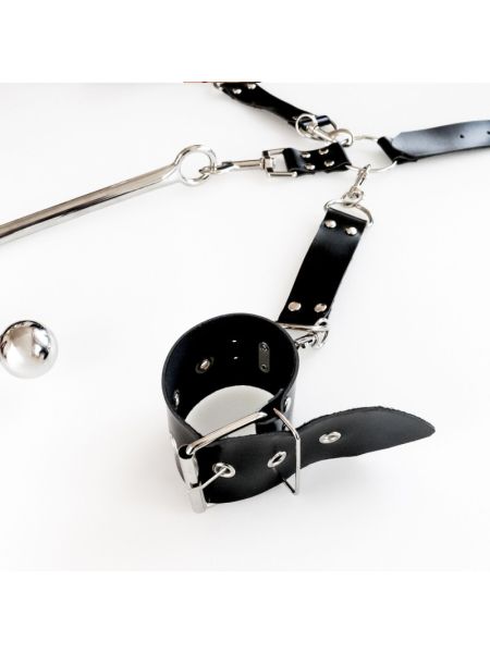 Бондажний набір з металевим анальним гаком Art of Sex Beatrice Bondage set with anal hook № 1