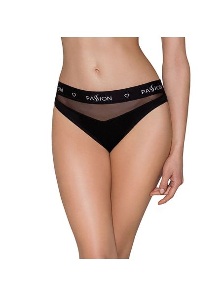 Трусики з прозорою вставкою Passion PS006 PANTIES S, black