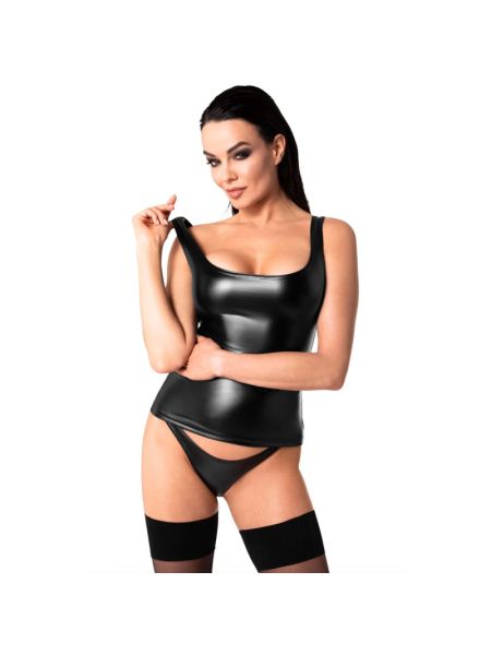 Топ Noir Handmade F346 Powerwetlook top - M