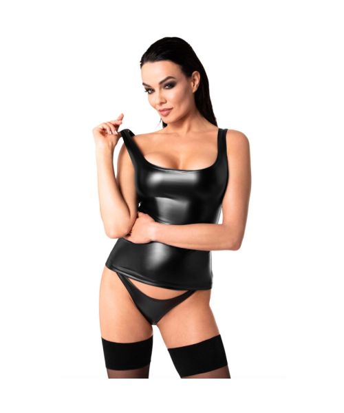 Топ Noir Handmade F346 Powerwetlook top - M