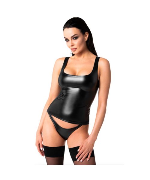 Топ Noir Handmade F346 Powerwetlook top - M