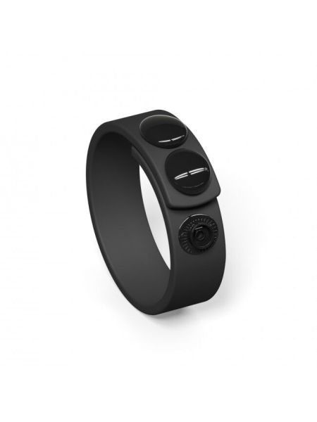 Регульоване ерекційне кільце на кнопках Love To Love HERO RING - BLACK ONYX