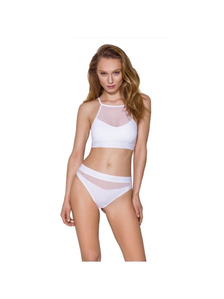 Спортивний топ з прозорою вставкою Passion PS006 TOP L, white