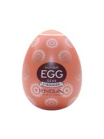 Мастурбатор-яйце Tenga Egg Gear, щільний TPE, пробник лубриканту 5 мл