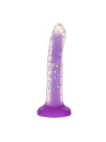 Фалоімітатор, що світиться в темряві, ADDICTION Rave 8″, Glow in the Dark Dildo Purple Confetti, 20,3 см
