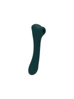 Вібратор та вакуумний кліторальний стимулятор 2-в-1 Alive Quiver Teal оновлена ​​модель