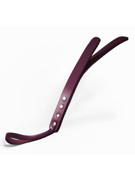 Паддл двошаровий Feral Feelings Leather Mini Paddle Burgundy, натуральна шкіра