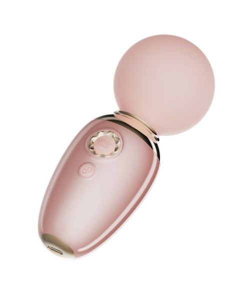 Смарт-вібромасажер Zalo – AVA Sakura Pink, 8 режимів, підігрів, дуже потужний та компактний