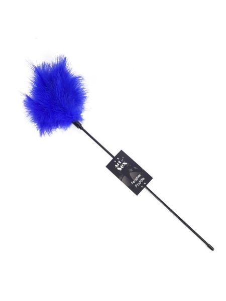 Лоскітка з пером індика Art of Sex – Feather Paddle, синя