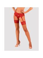 Панчохи під пояс із широким мереживом Obsessive Lacelove stockings XS/S