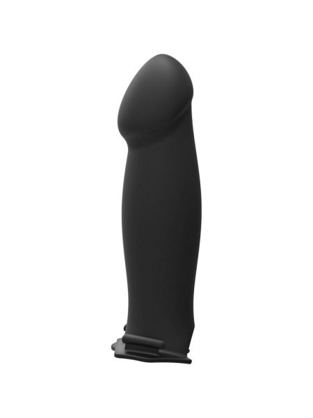 Страпон унісекс Doc Johnson Body Extensions – Be Risque, вібрація, пульт керування, порожня насадка
