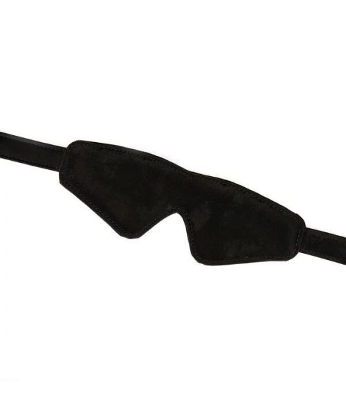Маска на очі Liebe Seele Boudoir Amor Blindfold Black, щільне прилягання, оксамитовий фініш