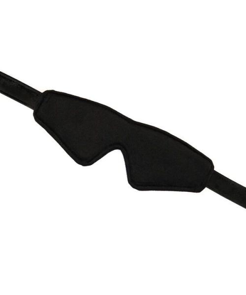 Маска на очі Liebe Seele Boudoir Amor Blindfold Black, щільне прилягання, оксамитовий фініш