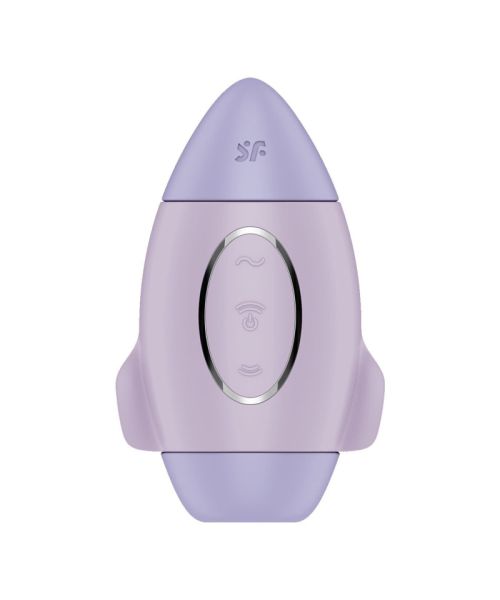 Вакуумний стимулятор з вібрацією Satisfyer Mission Control Violet, 2 незалежні мотори