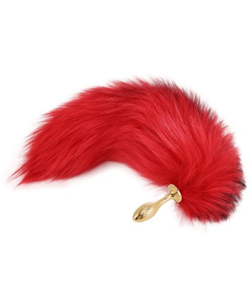 Анальна пробка з хвостом лисиці LOCKINK SEVANDA Red Vixen Set with Pear-shape Plug