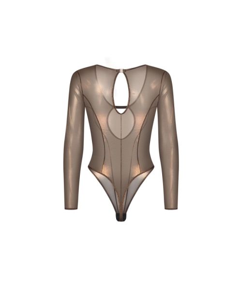 Боді Obsessive Soranna long-sleeved teddy S/M