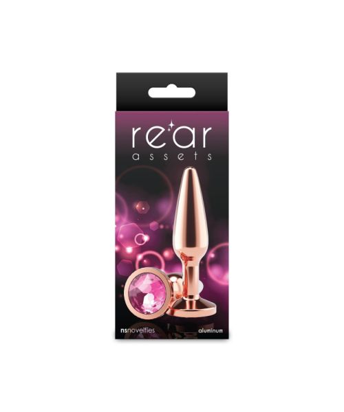 Анальна пробка NS Novelties Rear Assets - Tapered - Medium - Rose Gold - Pink