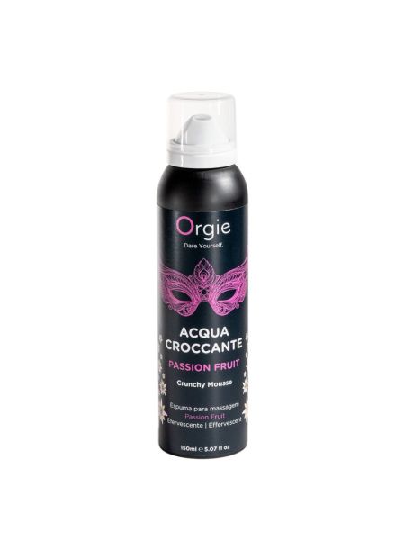Масажна пінка Orgie – Acqua Croccante Passion Fruit (150 мл), ефект бульбашок, що лопаються
