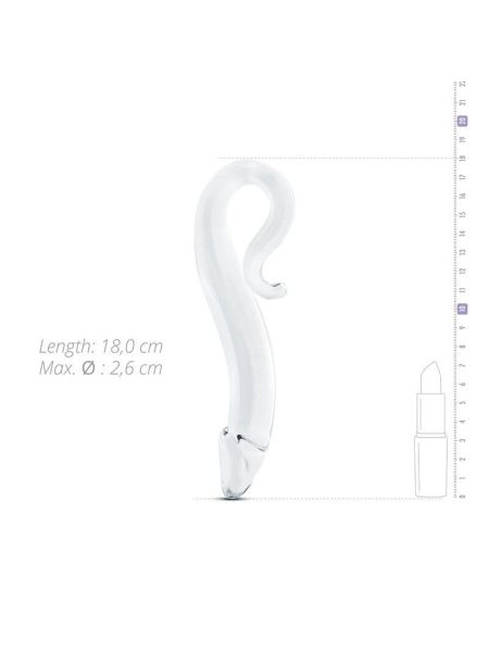 Скляний дилдо Gildo Glass Dildo No. 21, реалістична головка