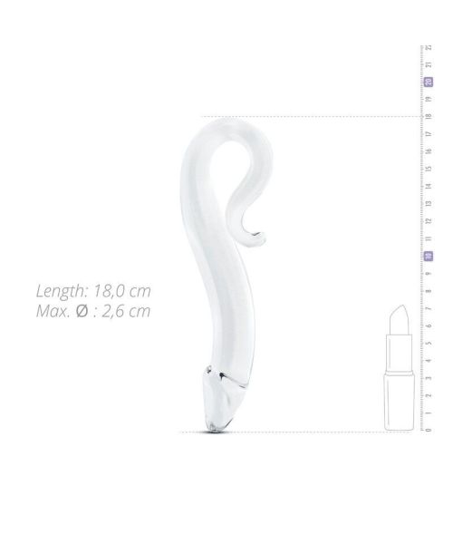 Скляний дилдо Gildo Glass Dildo No. 21, реалістична головка
