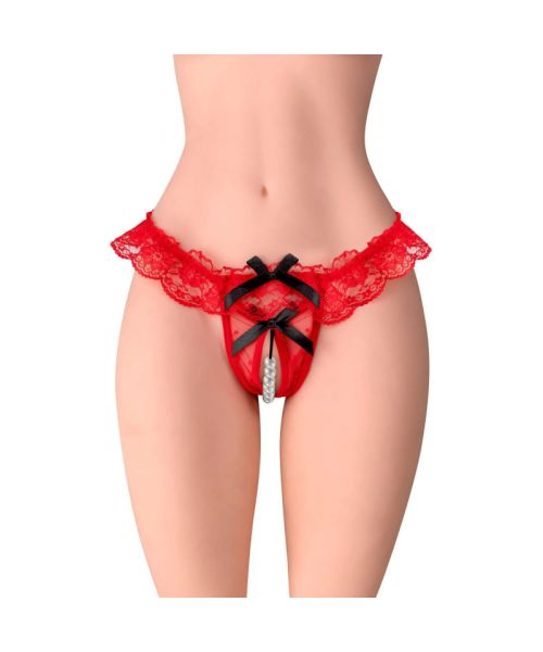 Трусики з перлинами Fashion Secret Romance Red