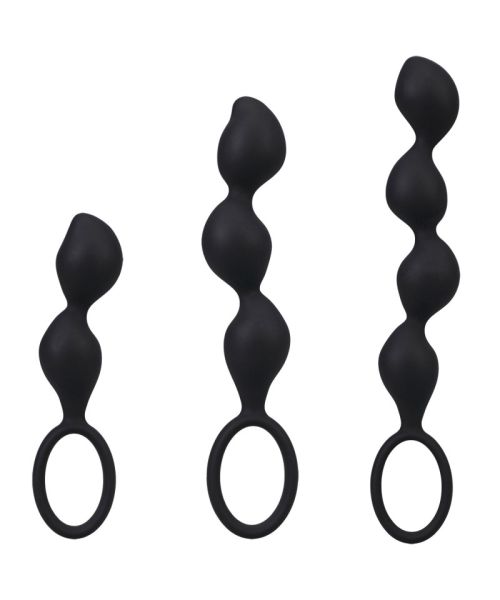 Набір анальних іграшок Doc Johnson Mood Naughty Contour Beads Trainer Set