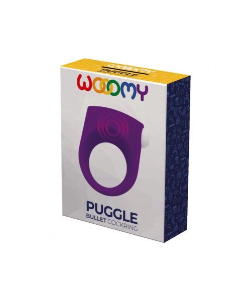 Ерекційне віброкільце Wooomy Puggle, 1 віброрежим, діаметр 3–4,4 см