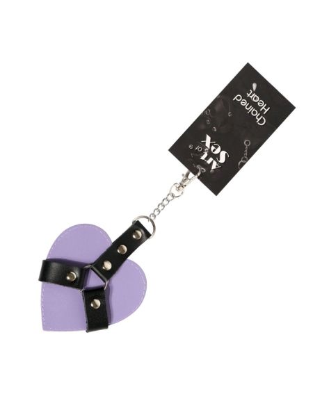 Брелок на карабіні для ключів Art of Sex Chained Heart, Лаванда