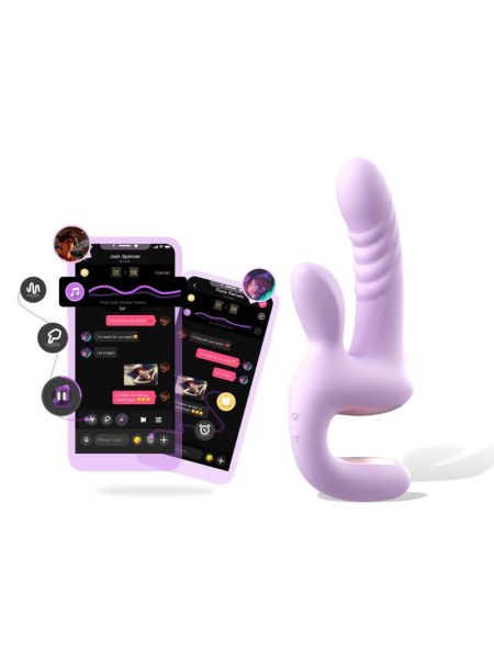 Смарт-пульсатор Magic Motion Magic Duet Purple, 10 режимів пульсацій, 10 режимів вибрації