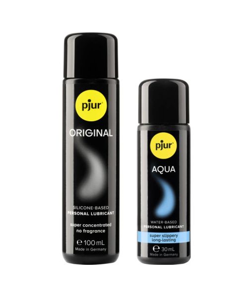 Ювілейний набір лубрикантів pjur 30th Anniversary Gift Set: Original 100 мл та Aqua 30 мл